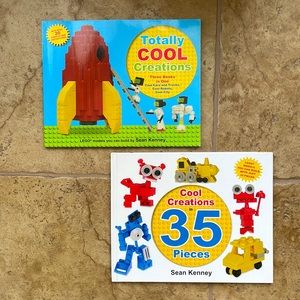 Set of 2- Cool Creations Lego Books by Sean Kenney Hard and Softcover